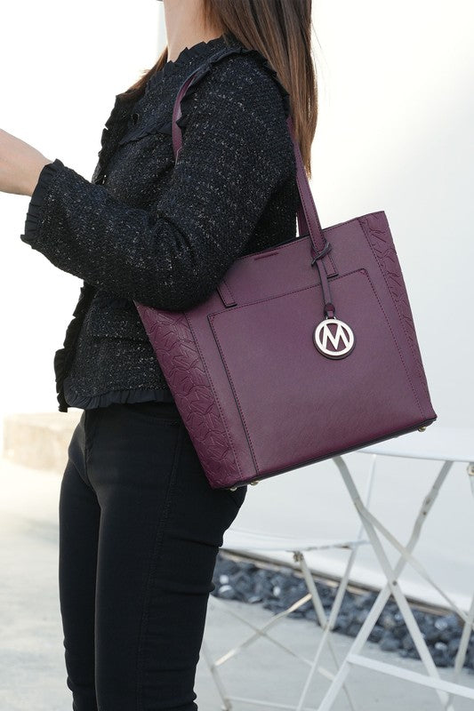 Women's MKF Lea Vegan Top Slip Pocket Handle Tote Bag | Zarnesh