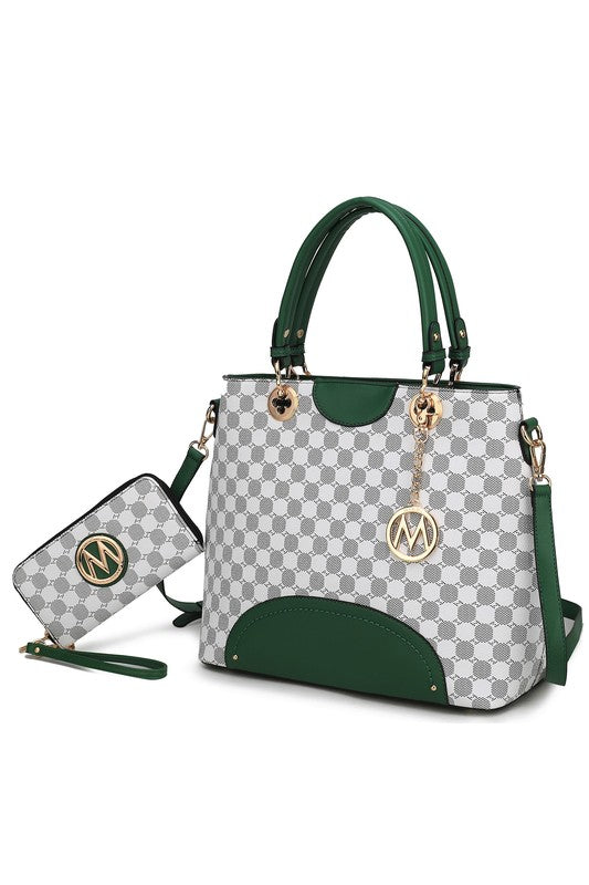 Women's MKF Premium Quality Tote Handbag Wallet Set | Zarnesh