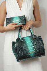 Women's MKF Croc Embossed Tote Wallet Set | Zarnesh