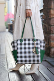 Women's MKF Plaid Tote Bag with Wallet | Zarnesh