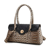 Women MKF Liviana Croc Embossed Dual Handles Shoulder Bag | Zarnesh