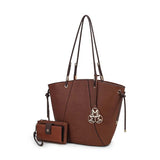 Women's MKF Vegan Leather Bucket Handbags with Wallet | Zarnesh