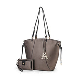 Women's MKF Vegan Leather Bucket Handbags with Wallet | Zarnesh