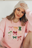 Women’s Merry Christmas Graphic Bows Sweatshirt | Zarnesh