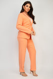 Women's Midrise Tailored Blazer and Pant Suit Set | Zarnesh