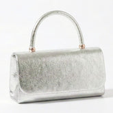 Women’s Mini Metallic Glitter Top Handle Handbag Clutch | Zarnesh