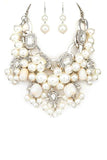 Women’s Mix Pearls Statement Oversize Necklace Set | Zarnesh