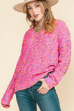 Women Mixed Color Chunky Knit Sweater | Zarnesh