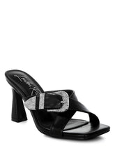 Women’s Mohaya Engraved Metallic Buckle Sandals | Zarnesh