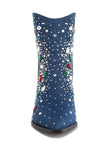 Women's Multi Color Stones Embellished Boots | Zarnesh