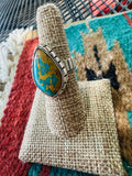 Women’s Navajo Royston Turquoise & Sterling Silver Ring | Zarnesh
