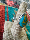Women’s Navajo Royston Turquoise & Sterling Silver Ring | Zarnesh