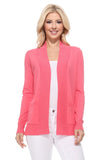 Women's Open Front Shrug Sweater Knit Cardigan | Zarnesh
