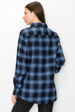 Women’s Oversize Plaid Checker Button-Down Flannel Shirt | Zarnesh