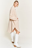 Women’s Oversized Beige Kimono Knit Cardigan Coat | Zarnesh