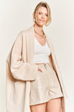Women’s Oversized Beige Kimono Knit Cardigan Coat | Zarnesh