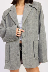 Women’s Oversized Short Coat with Pockets | Zarnesh