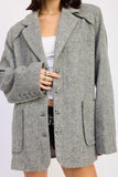 Women’s Oversized Short Coat with Pockets | Zarnesh