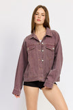 Women’s Oversized Vintage Denim Shirt Jacket | Zarnesh