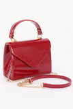 Women's Patent Leather Top Handle Swing Bag | Zarnesh