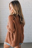Women’s Pattern Hollowed Knit Open Front Cardigan | Zarnesh