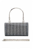 Women’s Pearl Accent Top Handle Convertible Clutch | Zarnesh