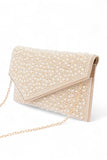 Women's Pearl Rhinestone Envelope Clutch Bag | Zarnesh