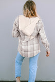 Women’s Plaid Flannel Removable Hood Buttoned Shacket | Zarnesh