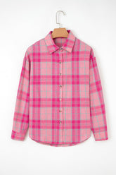 Women’s Plaid Long Sleeve Button-Up Shirt | Zarnesh