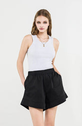 Women’s Plus Casual Cotton Blend Shorts with Pocket | Zarnesh