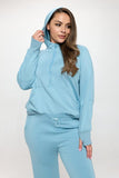 Women’s Plus Half-Zip Thumb Holes Pocket Hoodie | Zarnesh