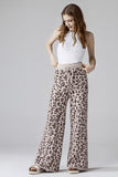 Women’s Plus Warm Soft Leopard Fuzzy Lounge Casual Pants | Zarnesh