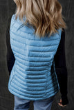 Women’s Plush Collared Quilted Zipped Puffer Vest | Zarnesh