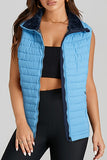 Women’s Plush Collared Quilted Zipped Puffer Vest | Zarnesh