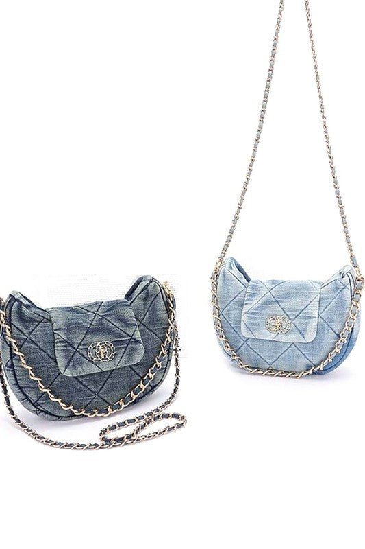 Women’s Stylish Quilted Denim Fashion Shoulder Bag | Zarnesh