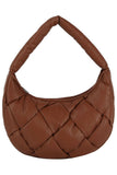 Women’s Quilted Padded Puffy Woven Hobo Shoulder Bag | Zarnesh