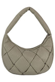 Women’s Quilted Padded Puffy Woven Hobo Shoulder Bag | Zarnesh
