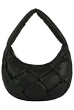 Women’s Quilted Padded Puffy Woven Hobo Shoulder Bag | Zarnesh