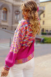 Women’s Rainbow Confetti Patchwork Knit Drop Shoulder Sweater | Zarnesh