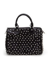 Women’s Rhinestone Studded Top Handle Boston Bag | Zarnesh