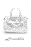 Women’s Rhinestone Studded Top Handle Boston Bag | Zarnesh