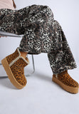 Women’s Rochas Leopard Print Faux Suede Snow Boots | Zarnesh