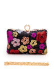 Women’s Sequins Flower Statement Box Clutch Bag | Zarnesh