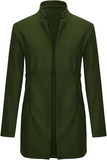 Women's Slim Fit Stand Collar Wool Blend Coat | Zarnesh