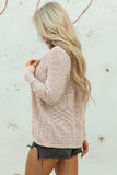 Women’s Solid Hollow Knit Open-Front Cardigan | Zarnesh
