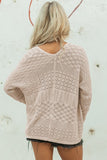 Women’s Solid Hollow Knit Open-Front Cardigan | Zarnesh