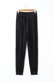 Women’s Solid Velvet with Elastic Waist Jogger Pants | Zarnesh