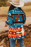 Women’s Southwest Aztec Printed Lapel Bell Sleeve Jacket | Zarnesh