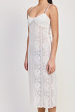 Women’s Spaghetti Strap Lace Midi Dress | Zarnesh