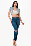Women’s Sparkling Shimmer Cropped Shrug Bolero Cardigan | Zarnesh